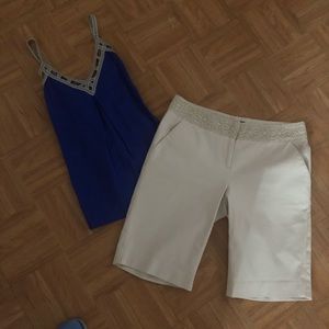 INC khaki short set!